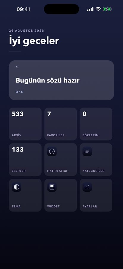 BiSözVer ana ekranı